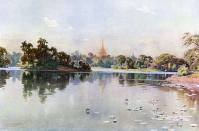 The Shwe Dagon from Dalhousie Park by Robert George Talbot Kelly